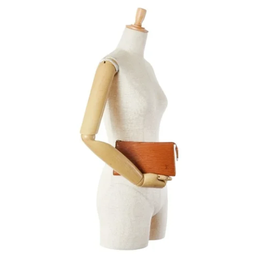 Louis Vuitton Vintage Pre-owned Leather clutches Brown Dames
