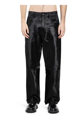 Wide Twist Cowhide Pants