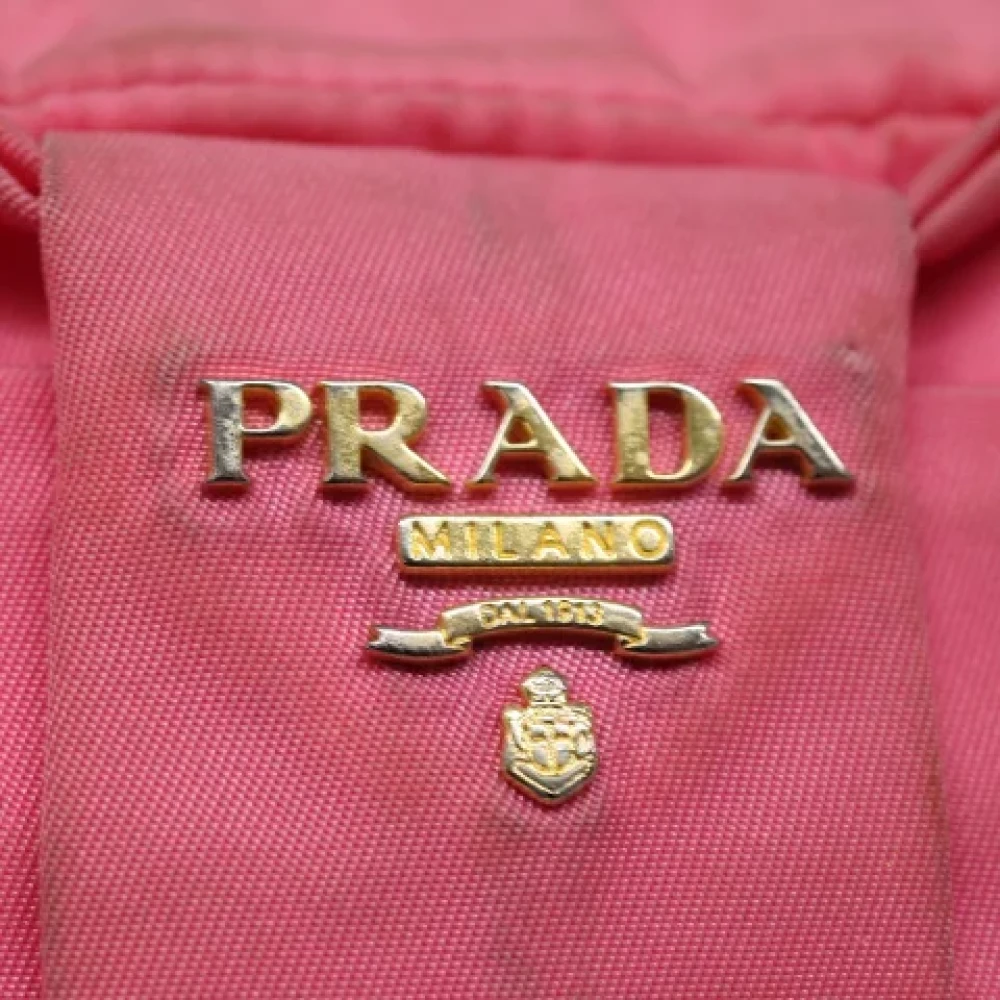 Prada Vintage Pre-owned Nylon pouches Pink Dames