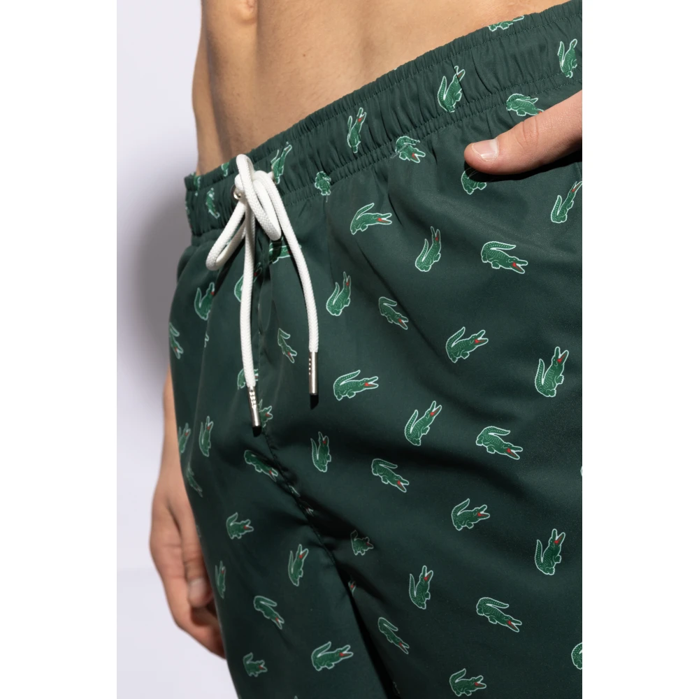 Lacoste Shorts met logopatroon Green Heren