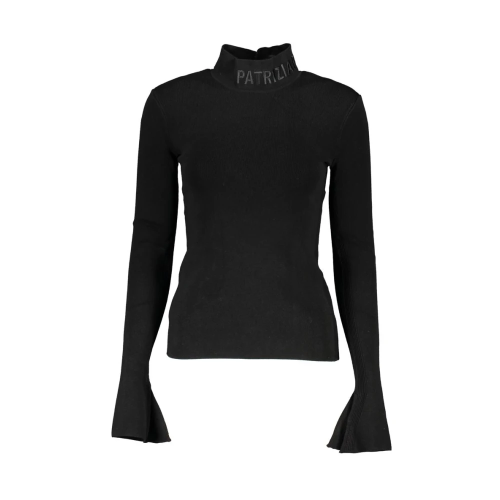 PATRIZIA PEPE Elegante Geborduurde Coltrui Black Dames