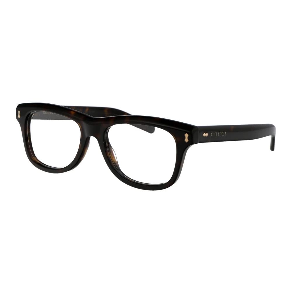 Gucci Bruin Havana Optisch Montuur Brown Heren
