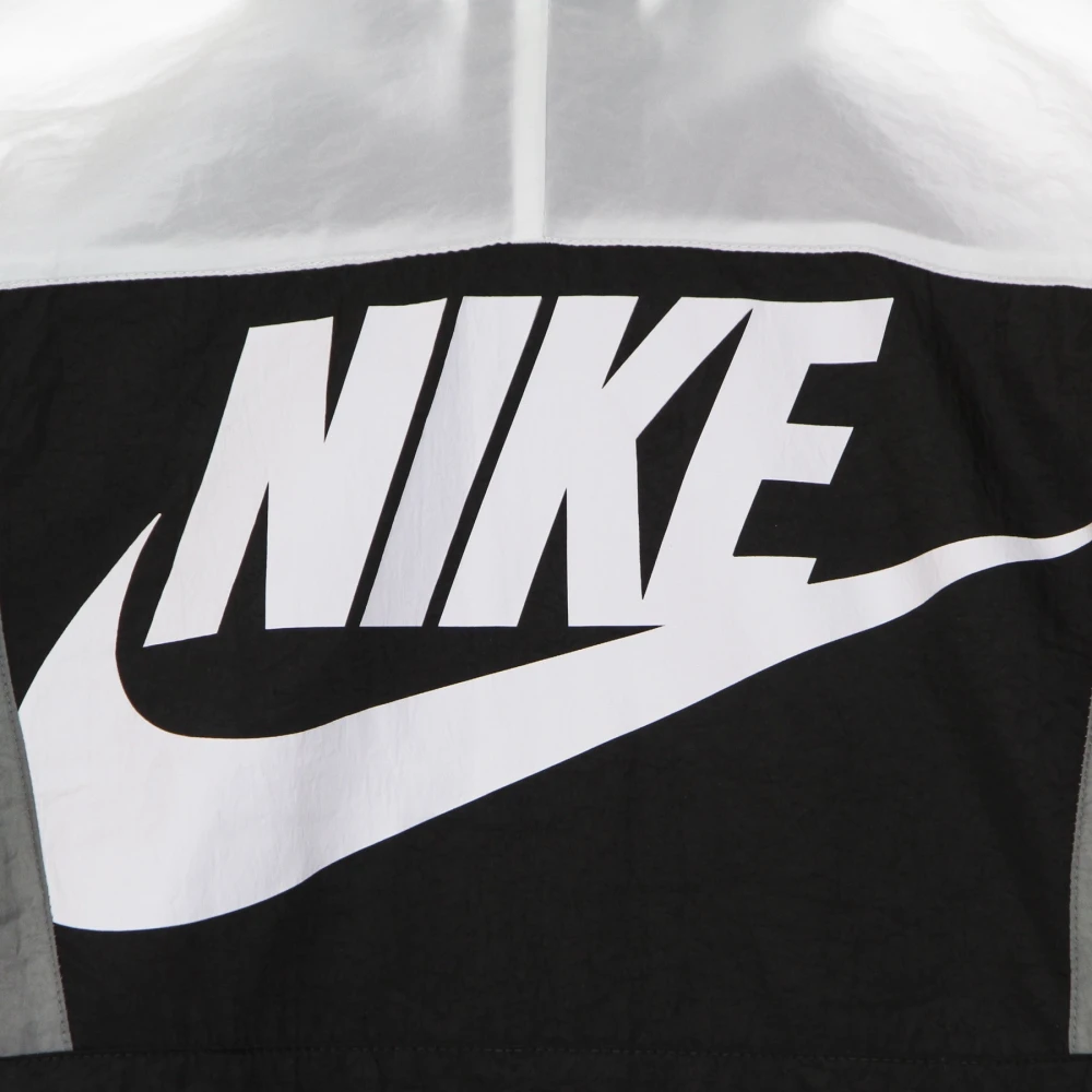 Nike Geweven jas in zwart wit rookgrijs Multicolor Heren