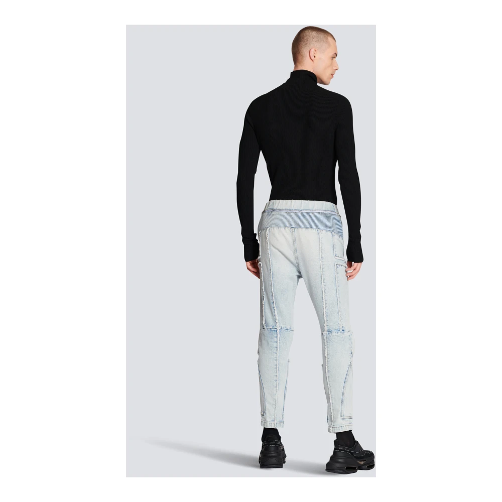 Gerippte Baumwoll-Slim-Fit-Jeans GN6305