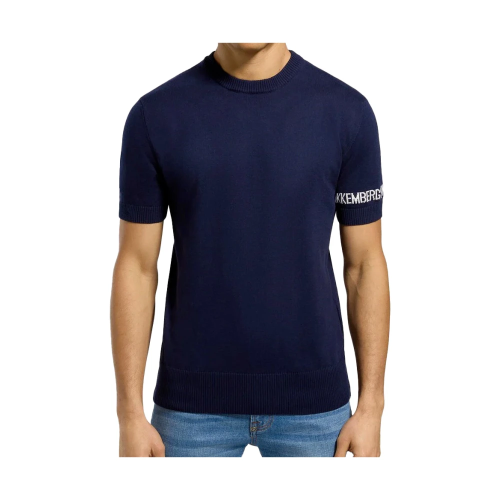 Bikkembergs Men's Blue T-Shirt - T-Shirts - S - Tops