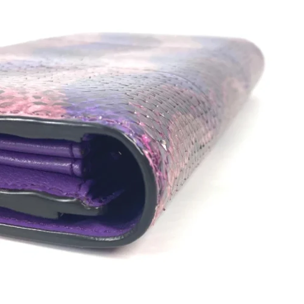 Gucci Vintage Pre-owned Fabric wallets Purple Dames