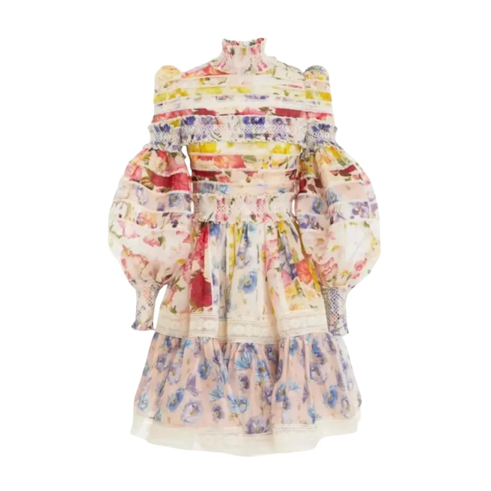 Zimmermann Kleurrijke Mini Wonderland Jurk Multicolor Dames