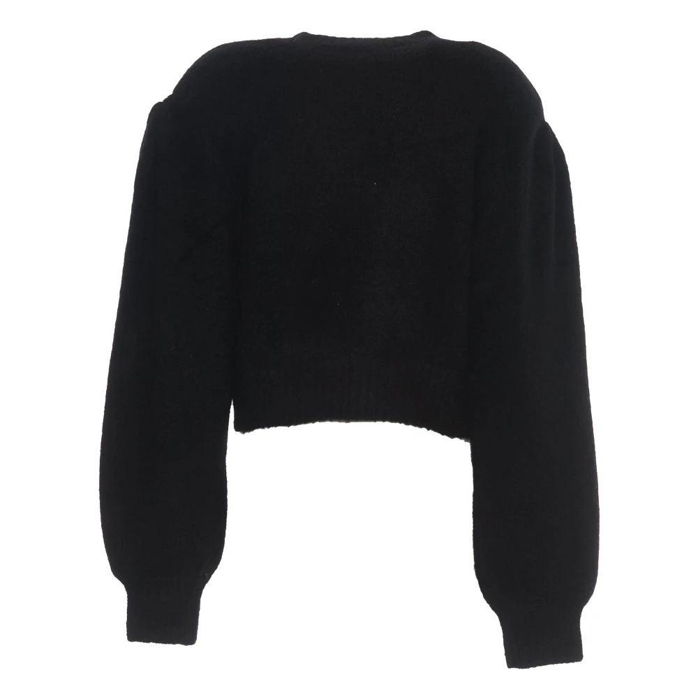 Rotate Birger Christensen Zwart Gebreid Kort Vest Black Dames