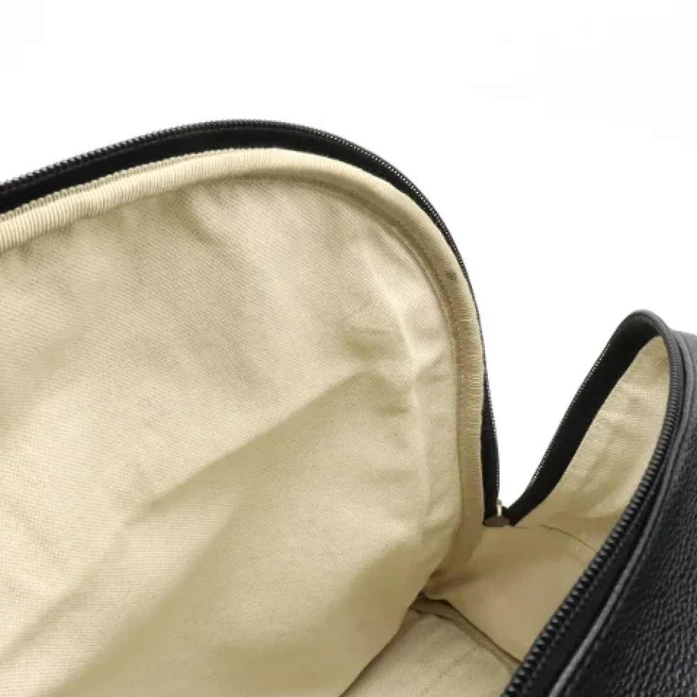 Gucci Vintage Pre-owned Leather backpacks Black Dames