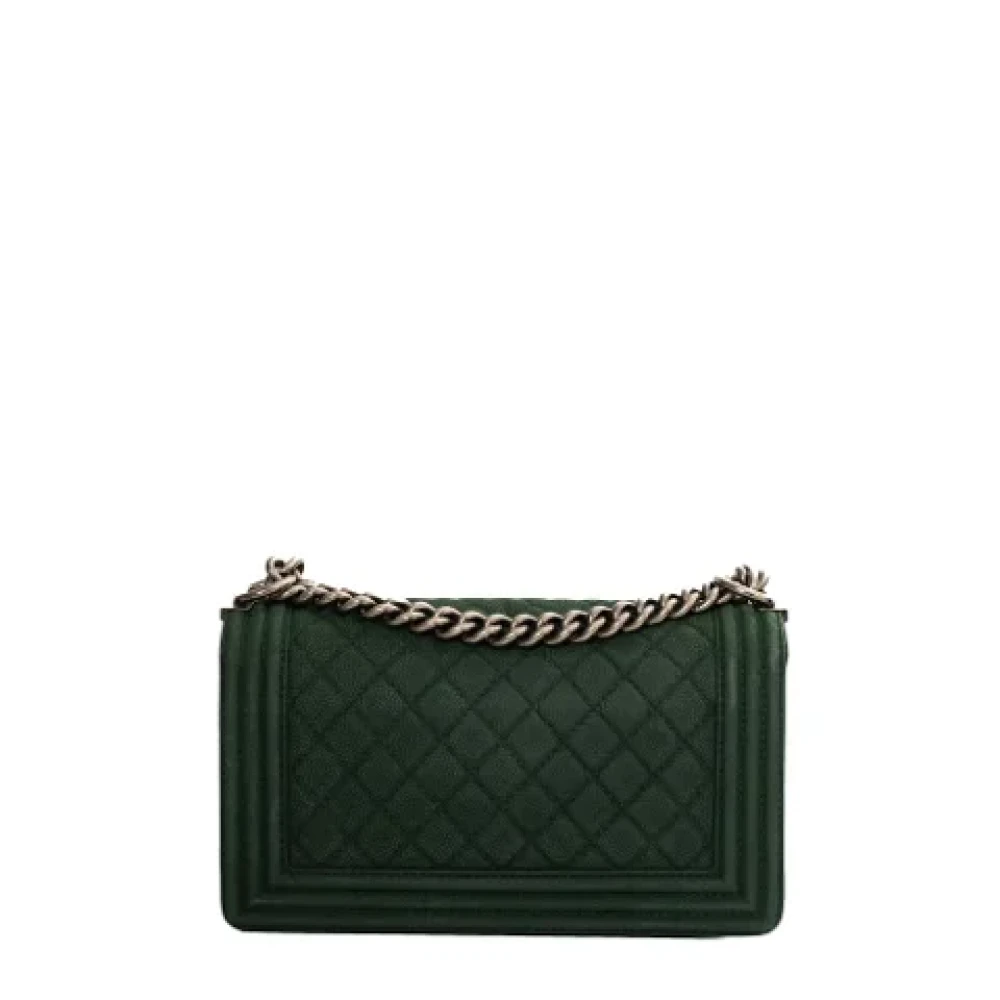 Chanel Vintage Pre-owned Leather chanel-bags Green Dames