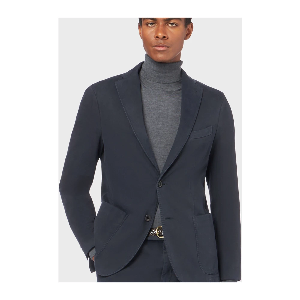 Boglioli Casual Stretch Kostuum van Katoen Blue Heren