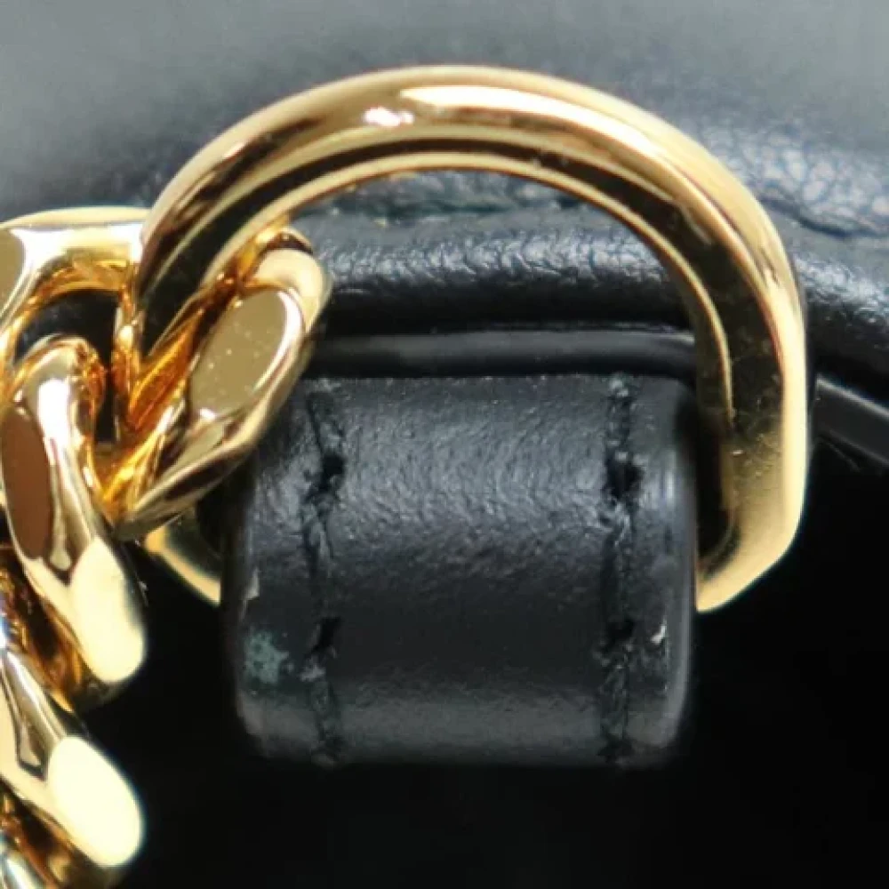 Burberry Vintage Pre-owned Leather shoulder-bags Black Dames