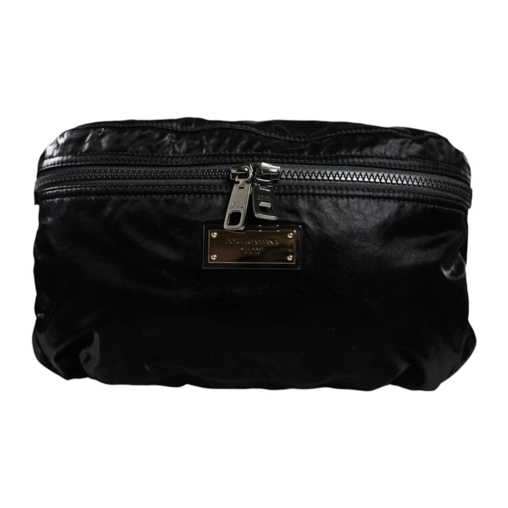 Dolce & Gabbana Zwarte Nylon Riem Fanny Pack Black Dames