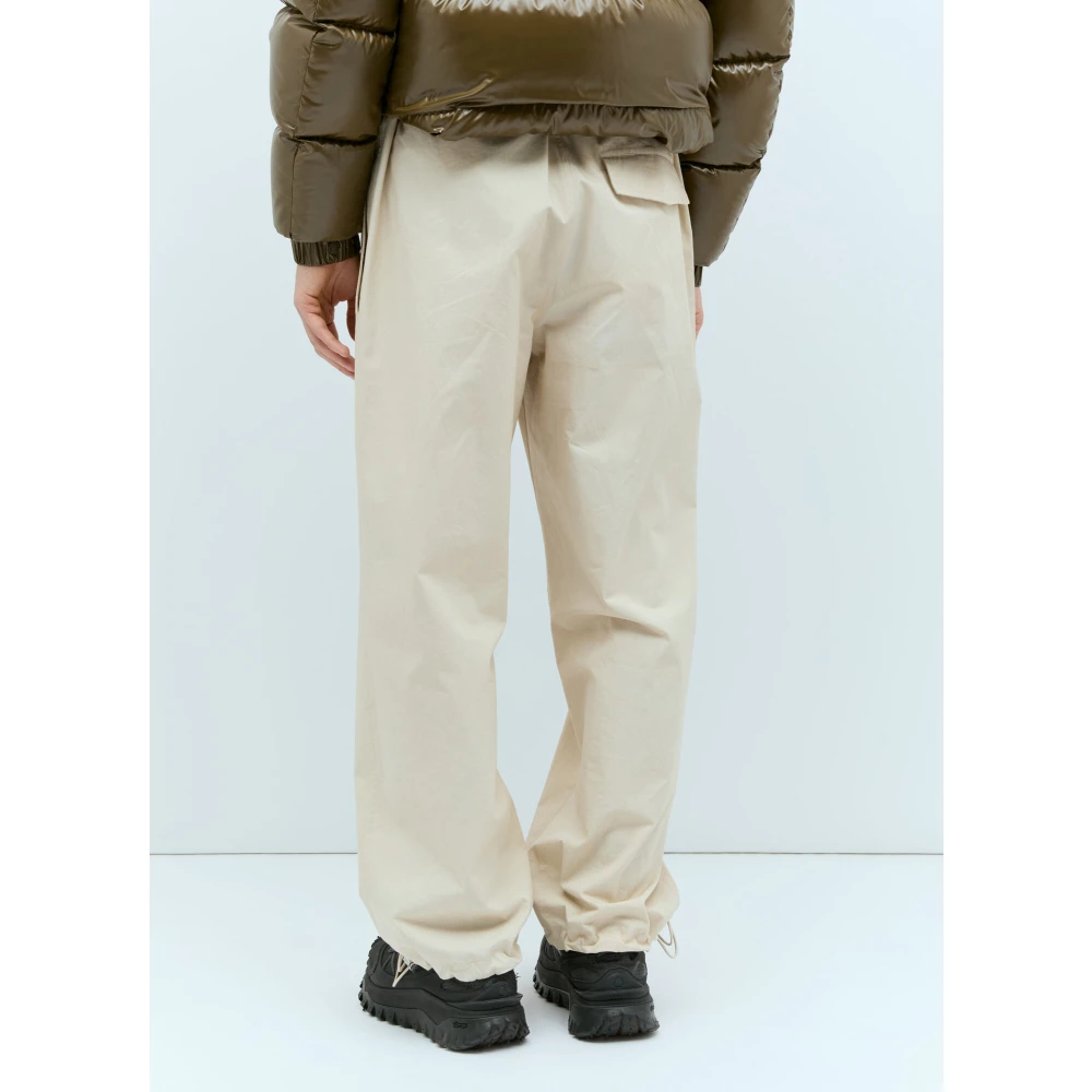 Moncler Poplin Trekkoordbroek Beige Heren