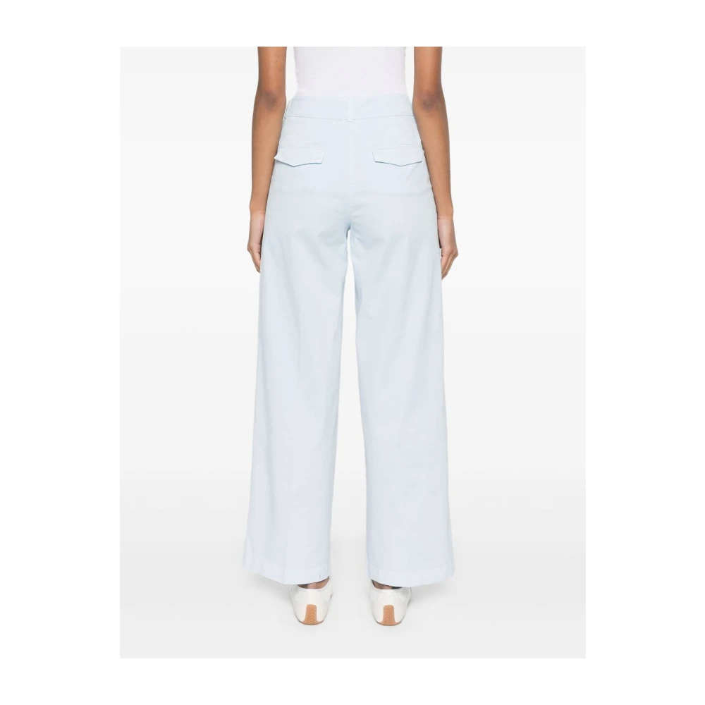 PESERICO Lichtblauwe Broek met Zakken Blue Dames
