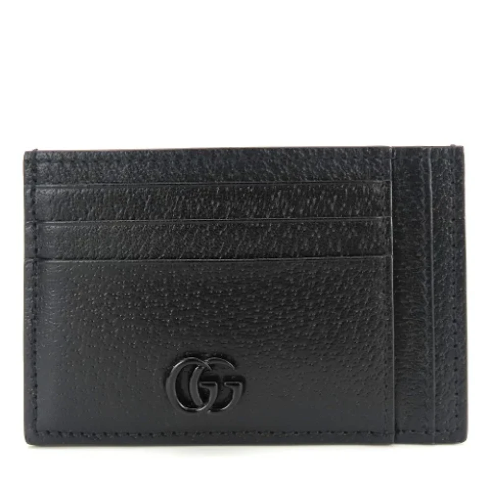 Gucci Vintage Pre-owned Leather wallets Black Dames
