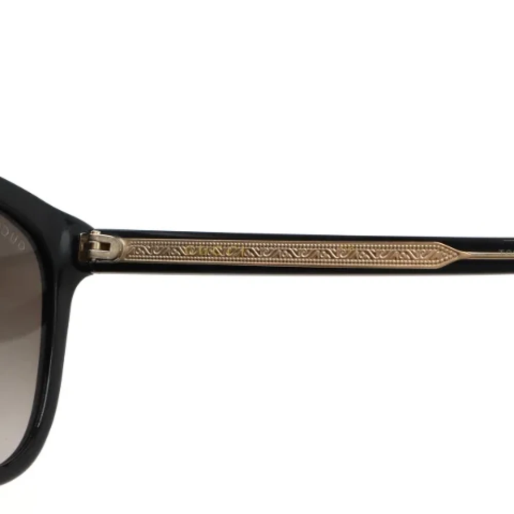 Gucci Vintage Pre-owned Fabric sunglasses Black Dames