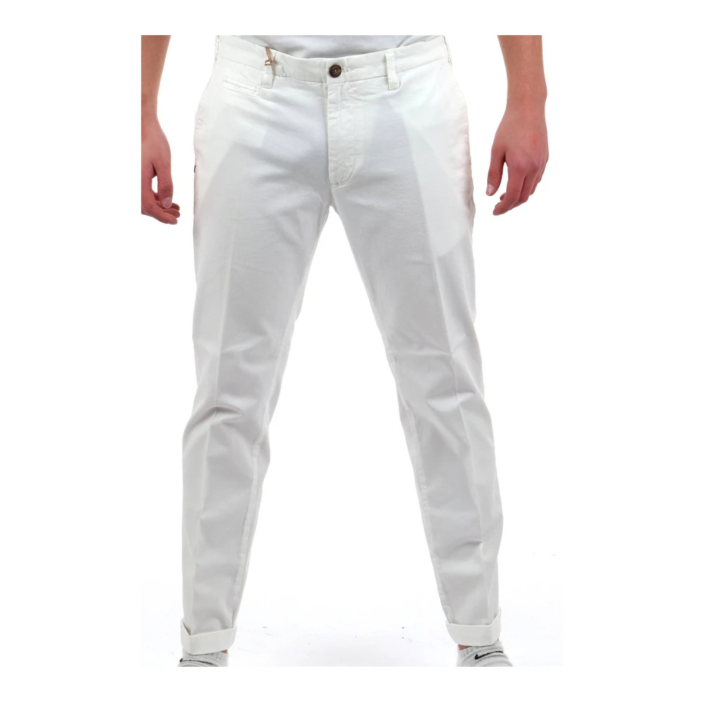 40Weft Casual Herenbroek White Heren