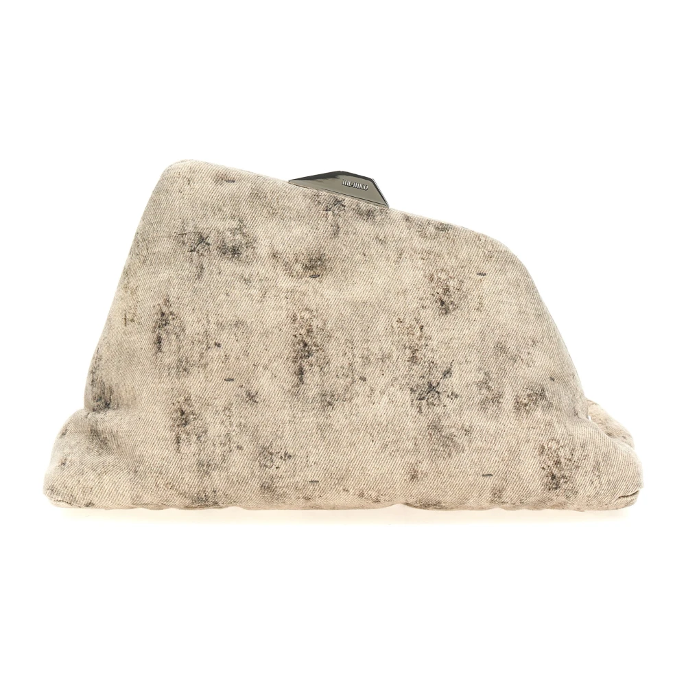 The Attico Gray Day Off Nappa Clutch - Female - Clutches - One Size - Bags