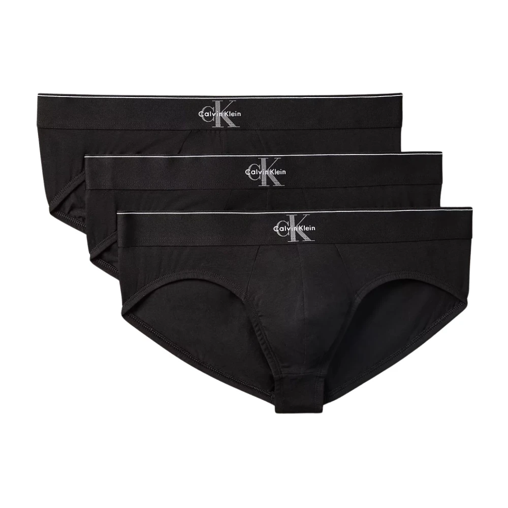 Calvin Klein Men's Black Hip Brief 3Pk - Underpants - Xl - Underwear