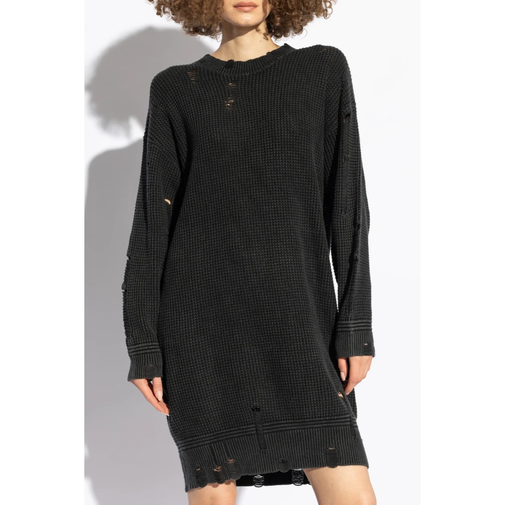 R13 Jurk met vintage-effect Black Dames