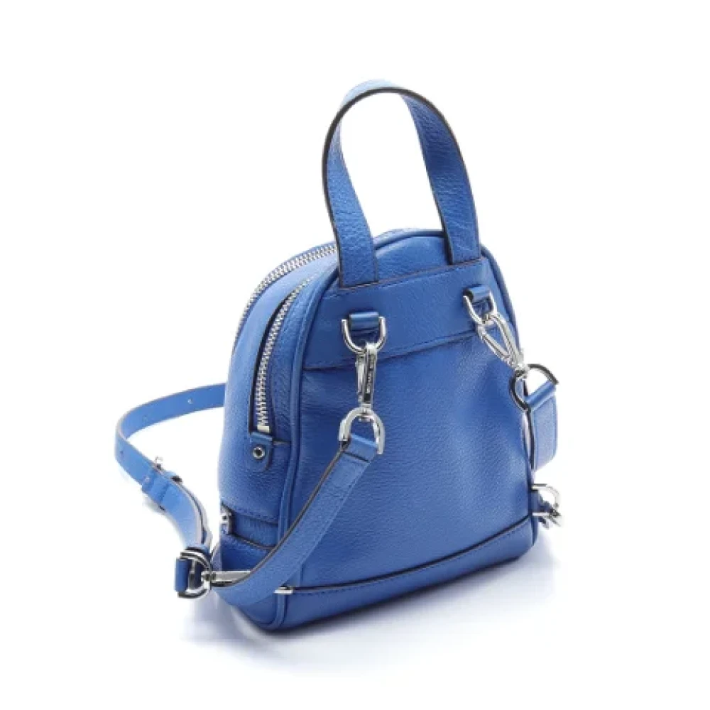 Michael Kors Pre-owned Leather backpacks Blue Dames