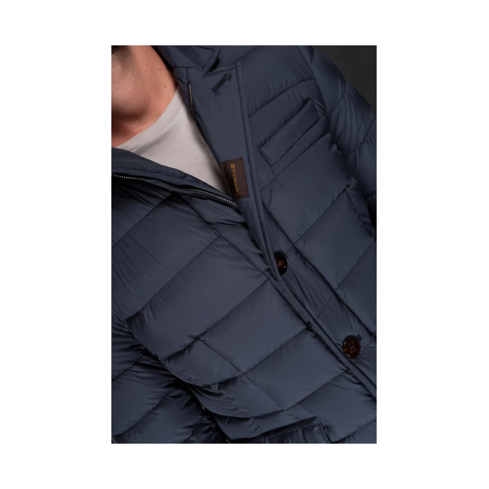 Moorer Stylish Array Grote Jas Blue Heren