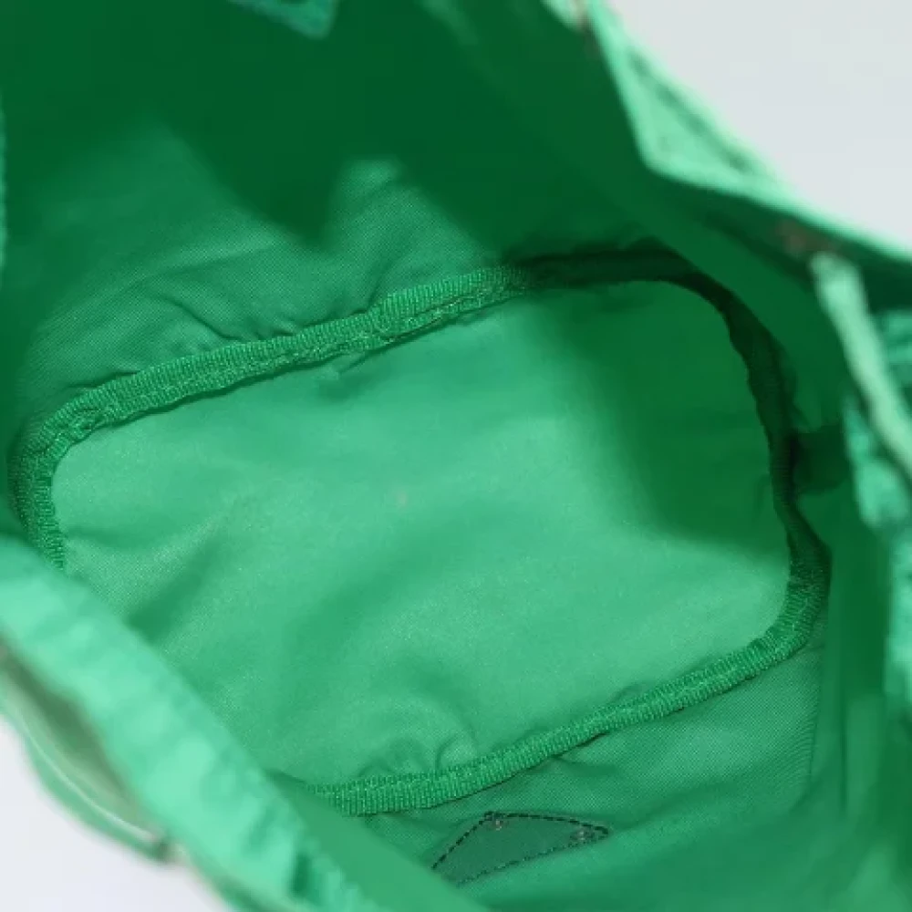 Prada Vintage Pre-owned Fabric clutches Green Dames