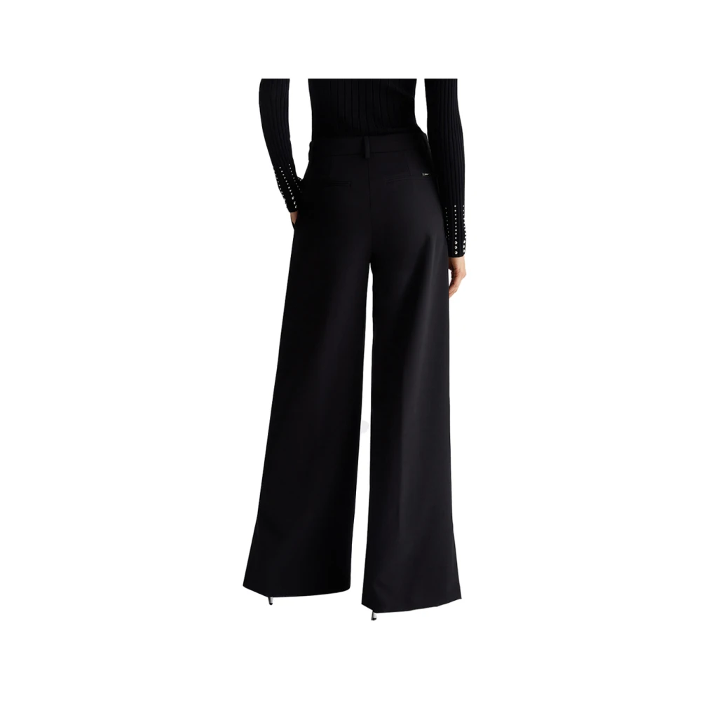 Liu Jo Zwarte Slim Fit Modieuze Broek Black Dames