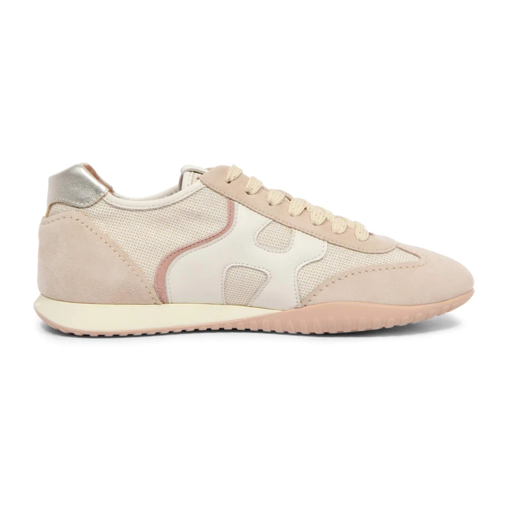 Hogan Women's Beige Sneakers, 2 Uk, Lurex Shoes With Memory Foam Technology