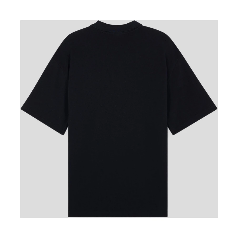 Maison Kitsuné Katoenen Fox Polo Shirt Black Heren