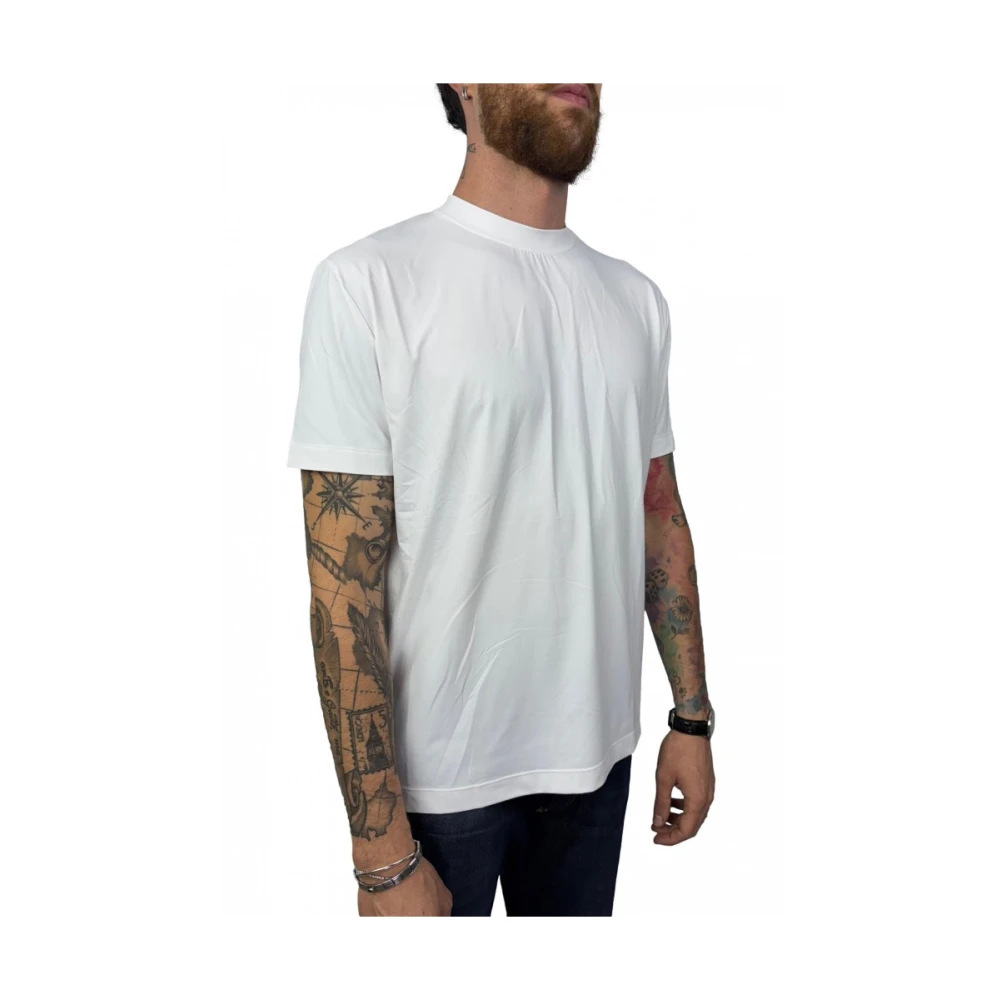 Suns Wit T-shirt met 86% polyamide White Heren