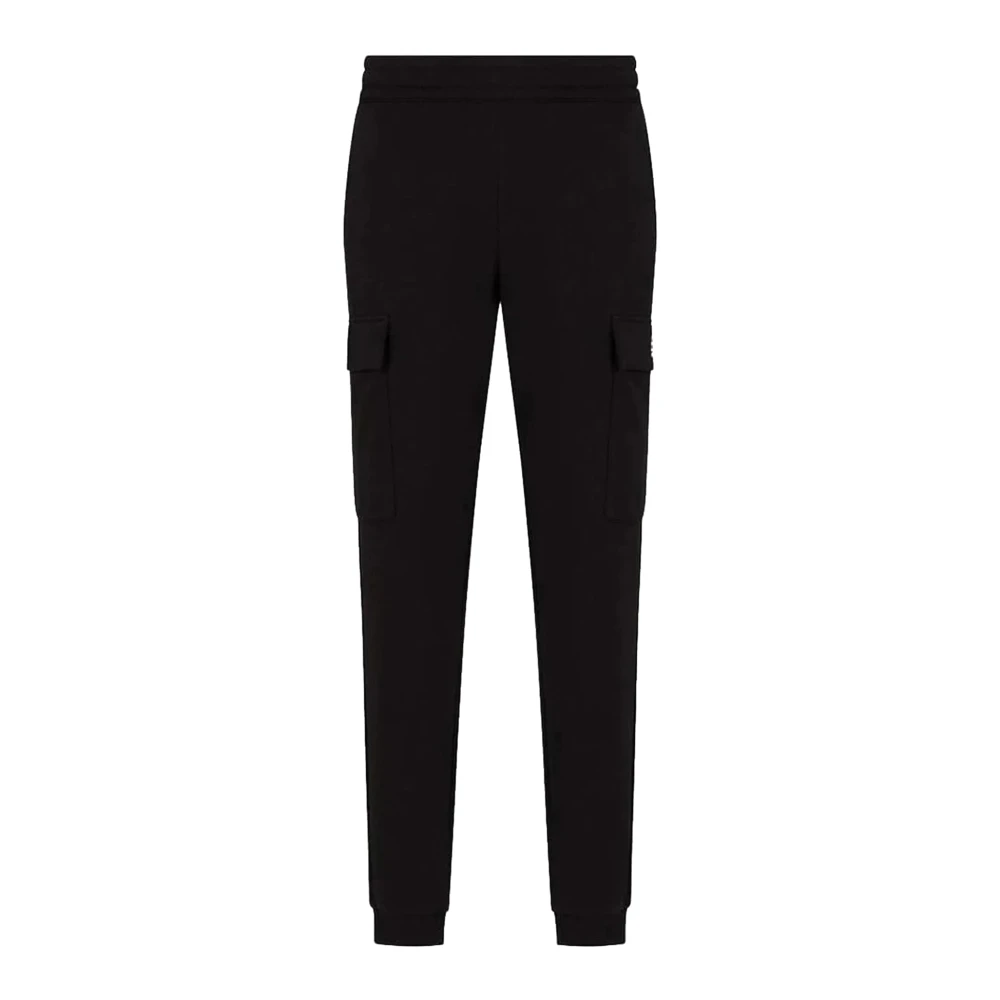 Emporio Armani Ea7 Homme Noir Pantalons, Taille: S Pantalon De Jogging De Sport Avec Poches