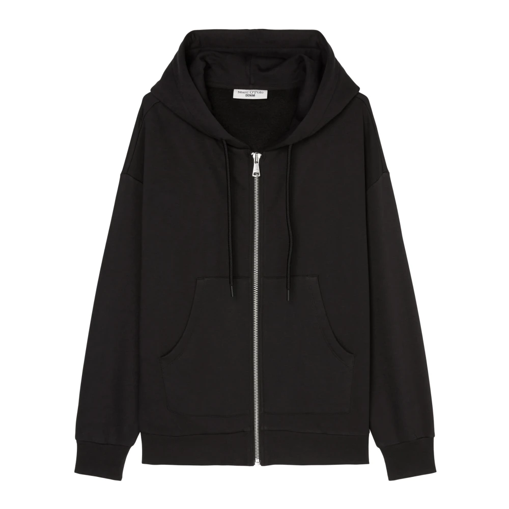 Marc O'Polo Oversized sweatshirt jacka Black, Dam