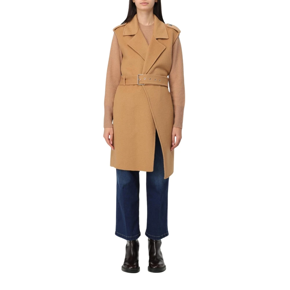 Liu Jo Wollen Vest Brown Dames