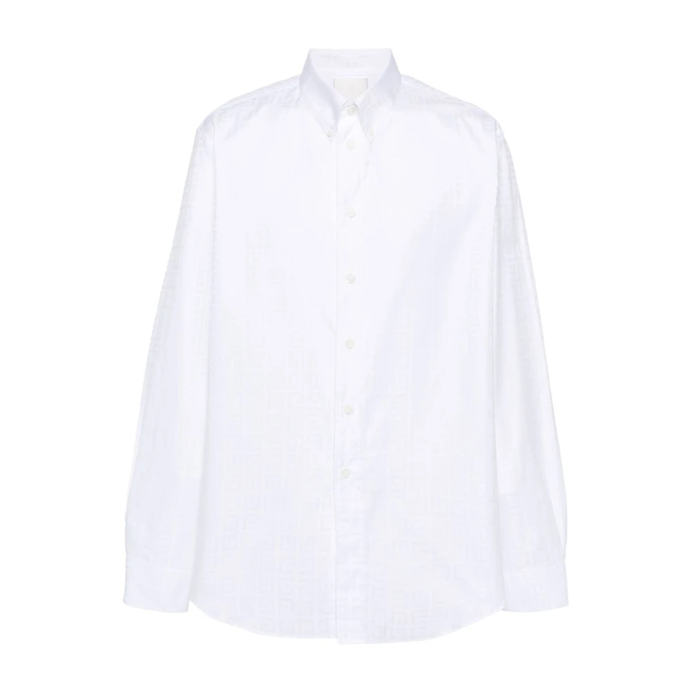 Givenchy Wit Monogram Formeel Overhemd White Heren