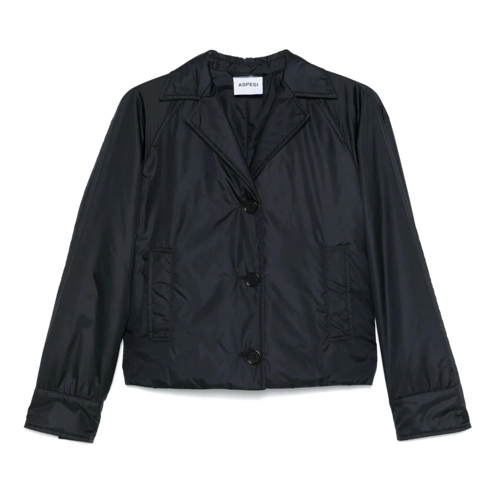 Aspesi Nylon Hila Jas Black Dames