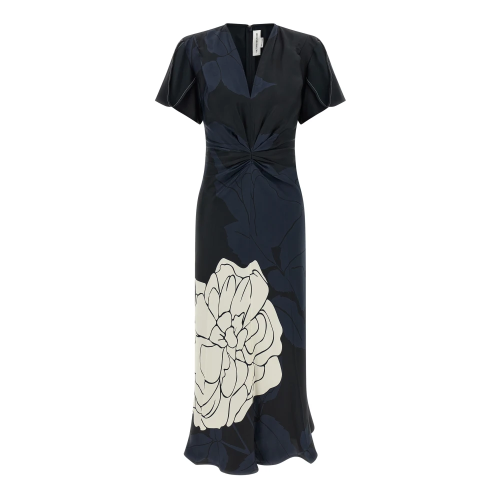 Victoria Beckham Women's Blue Eve Midi Dress