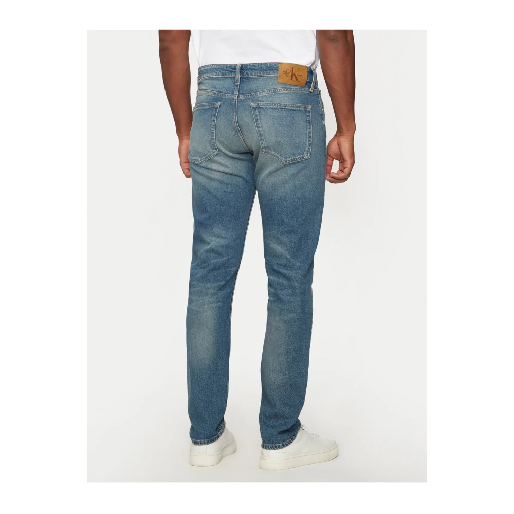 Calvin Klein Slim Taper Jeans Licht Denim Blue Heren