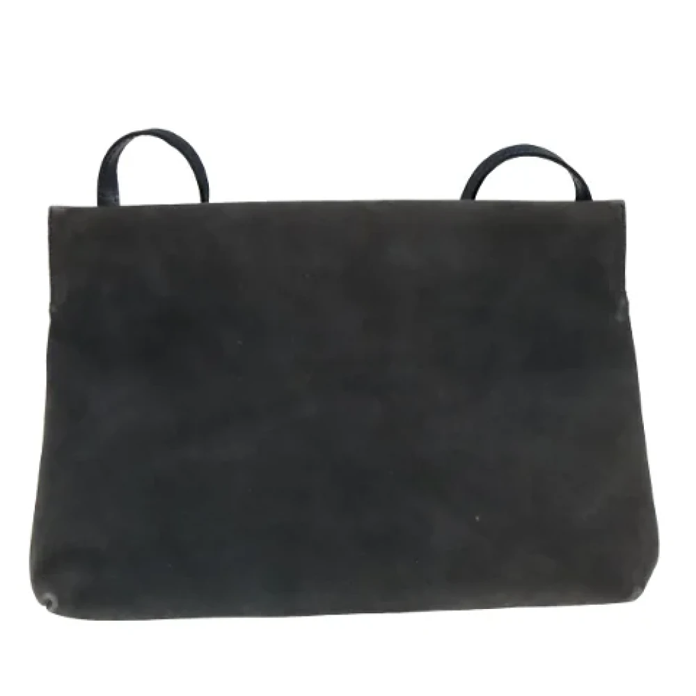 Salvatore Ferragamo Pre-owned Suede shoulder-bags Blue Dames