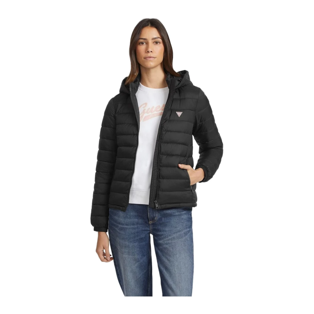 Guess Korte Pufferjas Black Dames