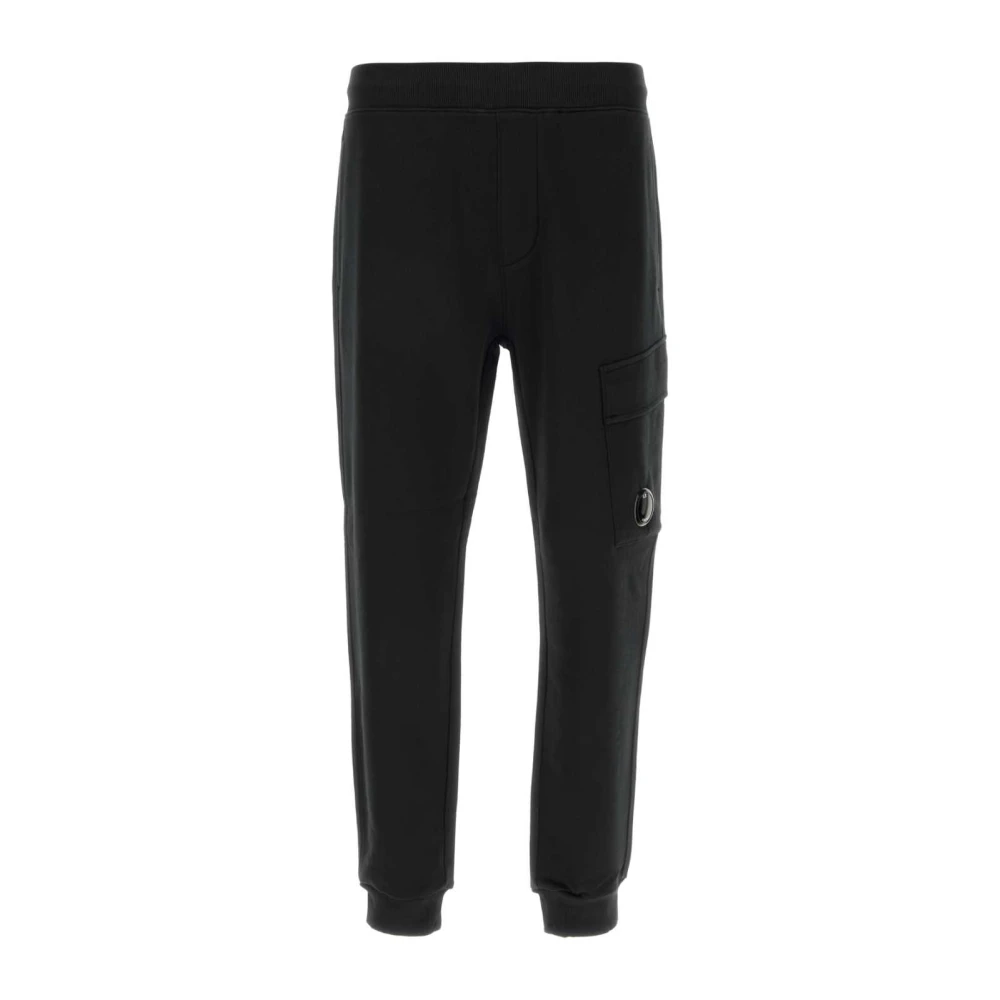 C.P. Company Zwarte katoenen joggers voor heren Black Heren