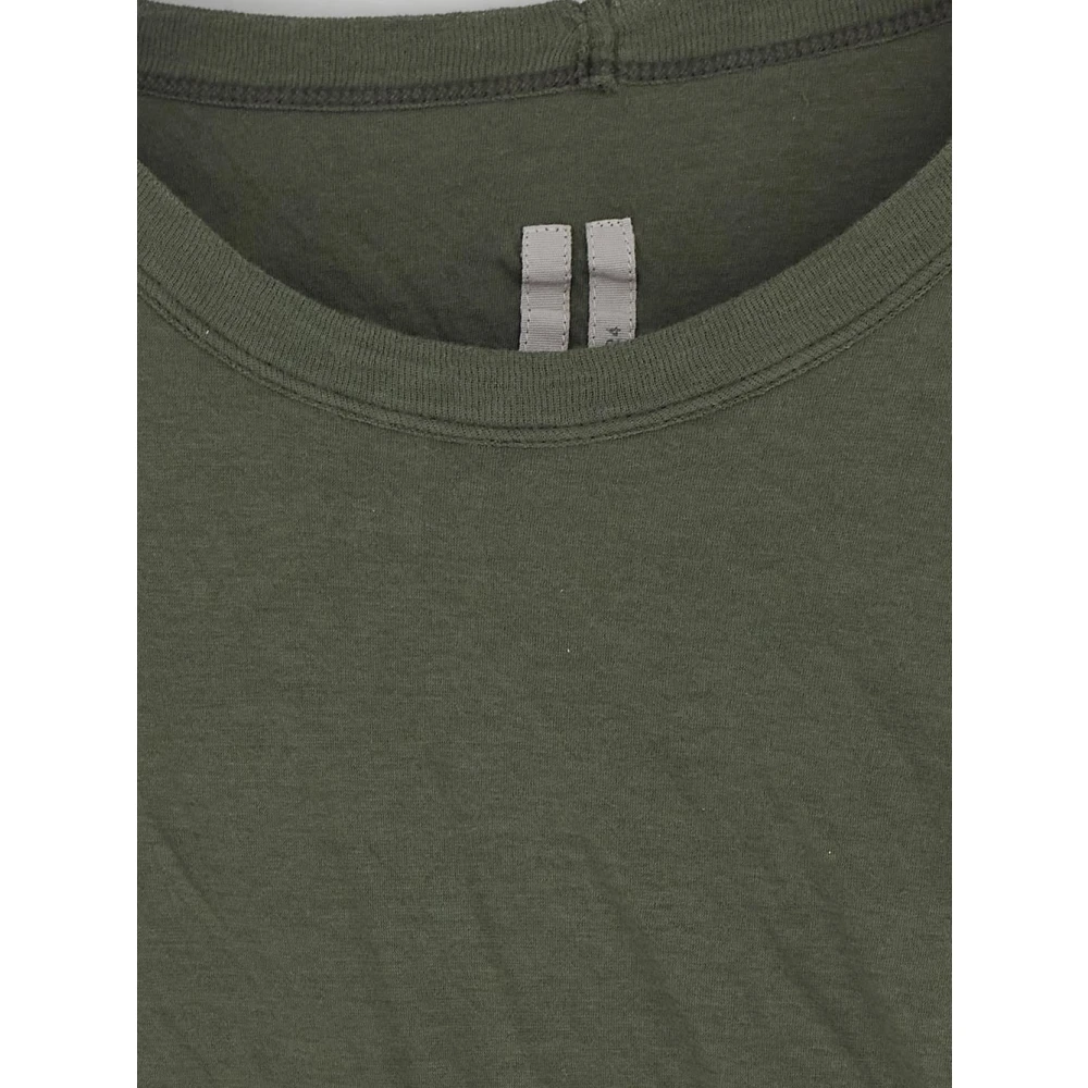 Rick Owens Dubbele LS Katoenen T-shirt Green Heren