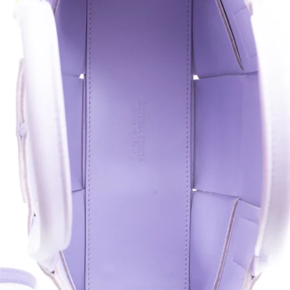 Bottega Veneta Vintage Pre-owned Leather handbags Purple Dames