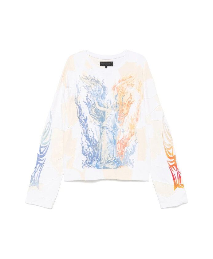 grafische-print-ronde-hals-sweater