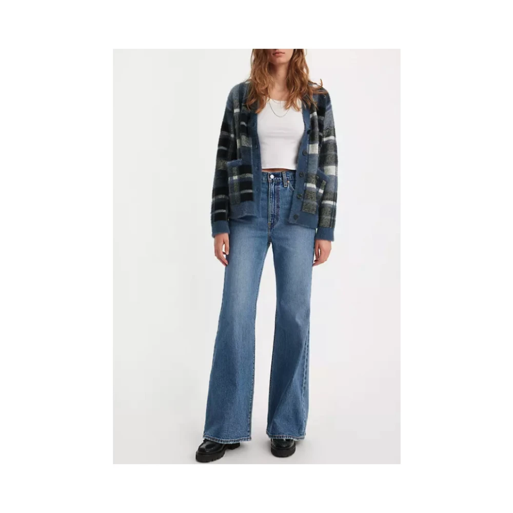 Levi's Jean Ribcage Flare Blue Dames