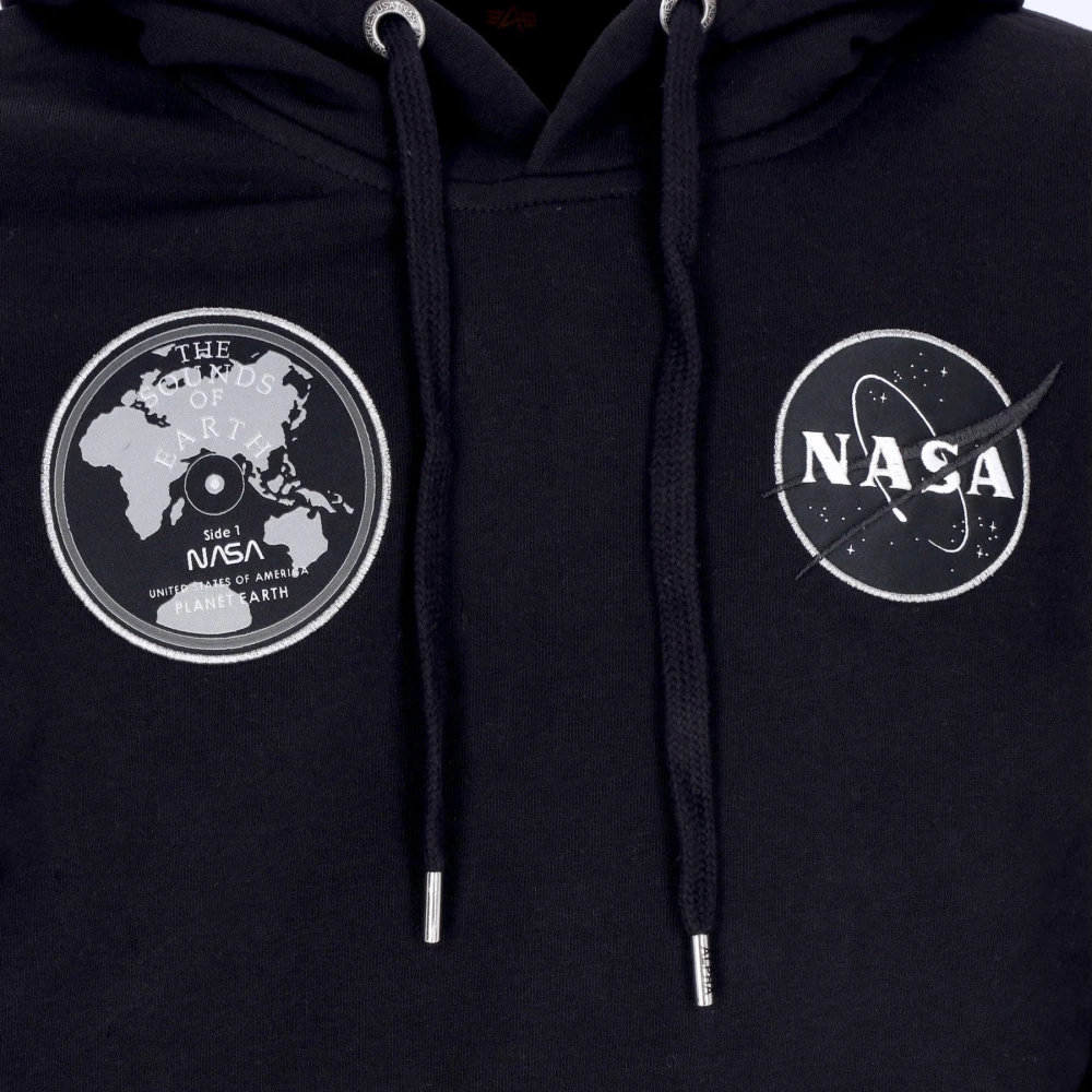 alpha industries Nasa Voyager Hoodie Zwart Black Heren