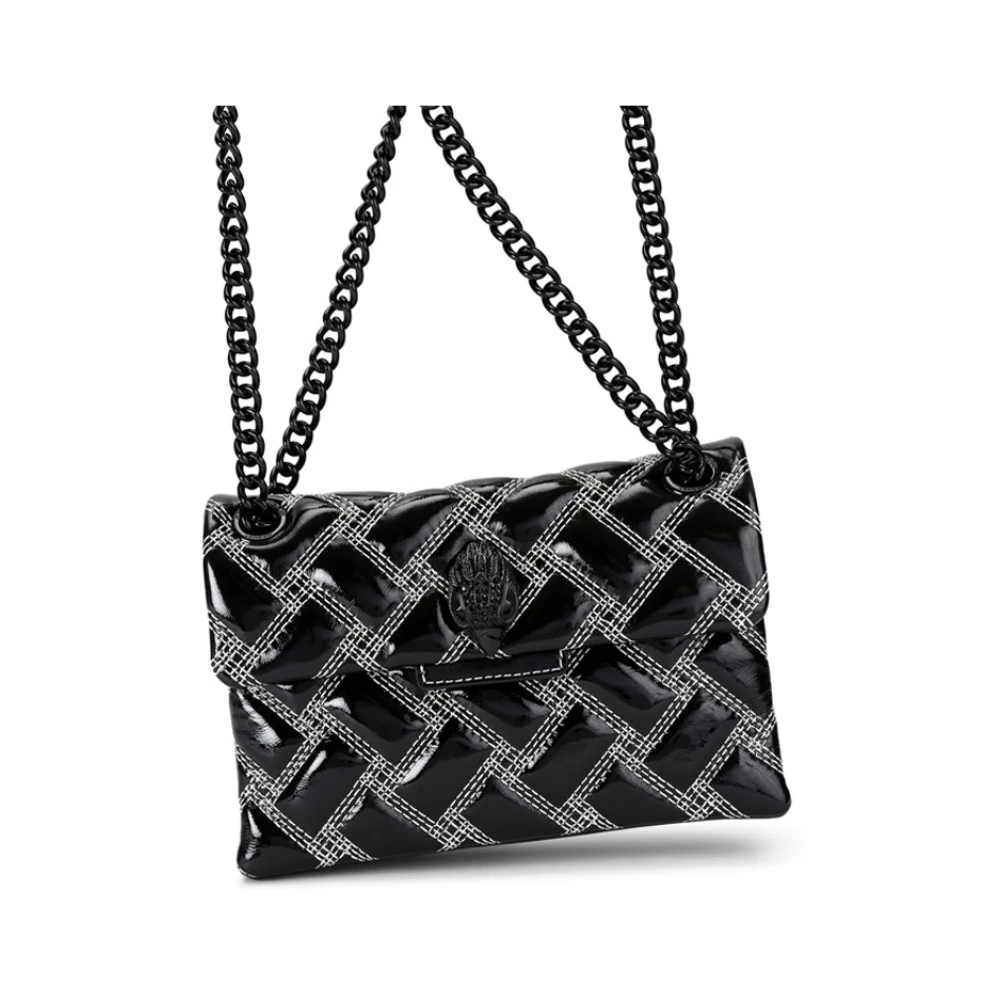 Kurt Geiger Zwarte Schoudertas met Kettingriem Black Dames