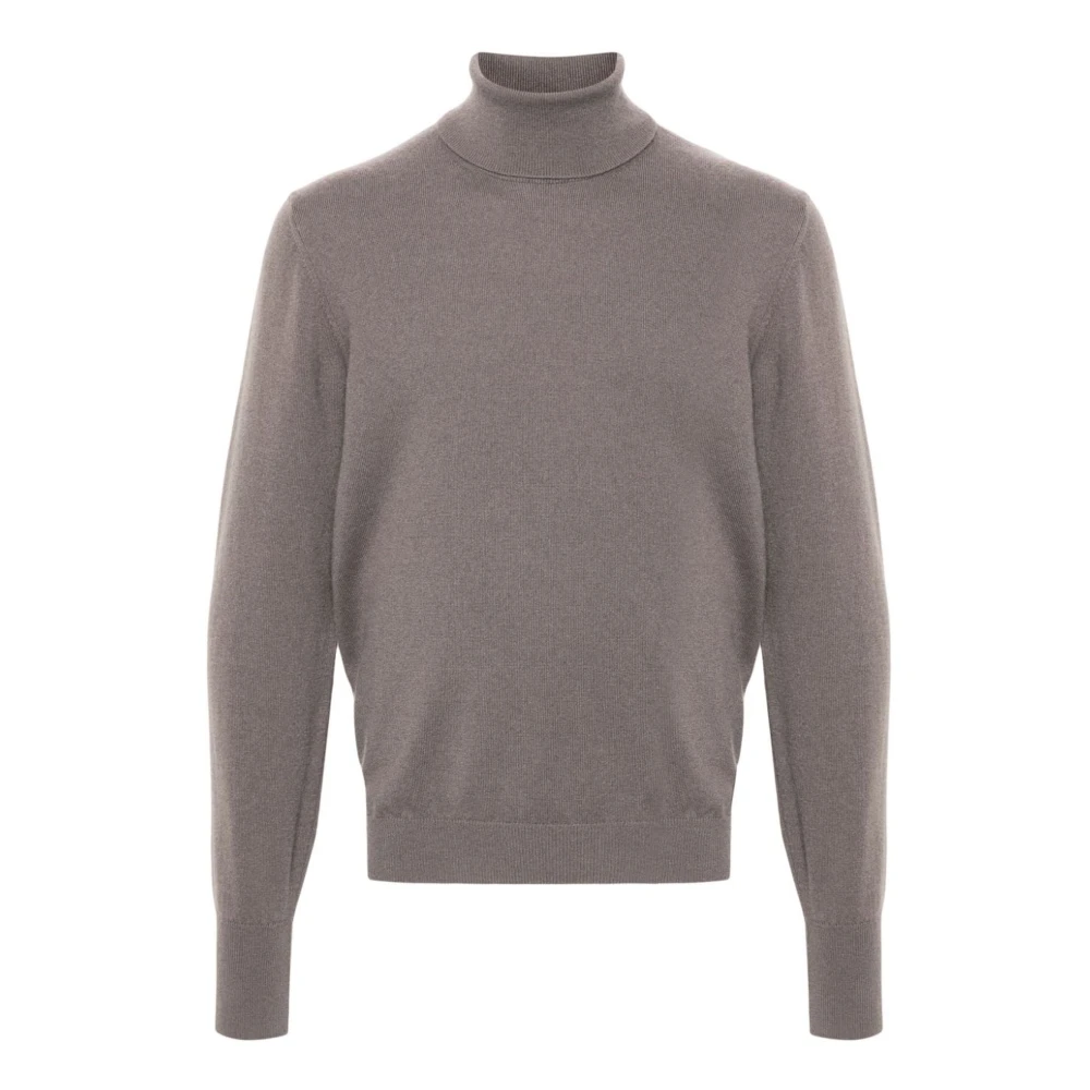 Drumohr Luxe Bruine Kasjmier Gebreide Trui Brown Heren