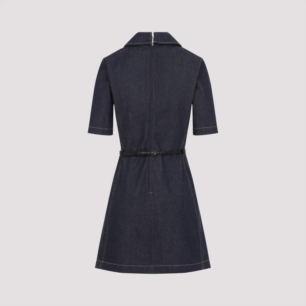 Gucci Blauwe Katoenen Jurk Verhoog Garderobe Stijl Blue Dames